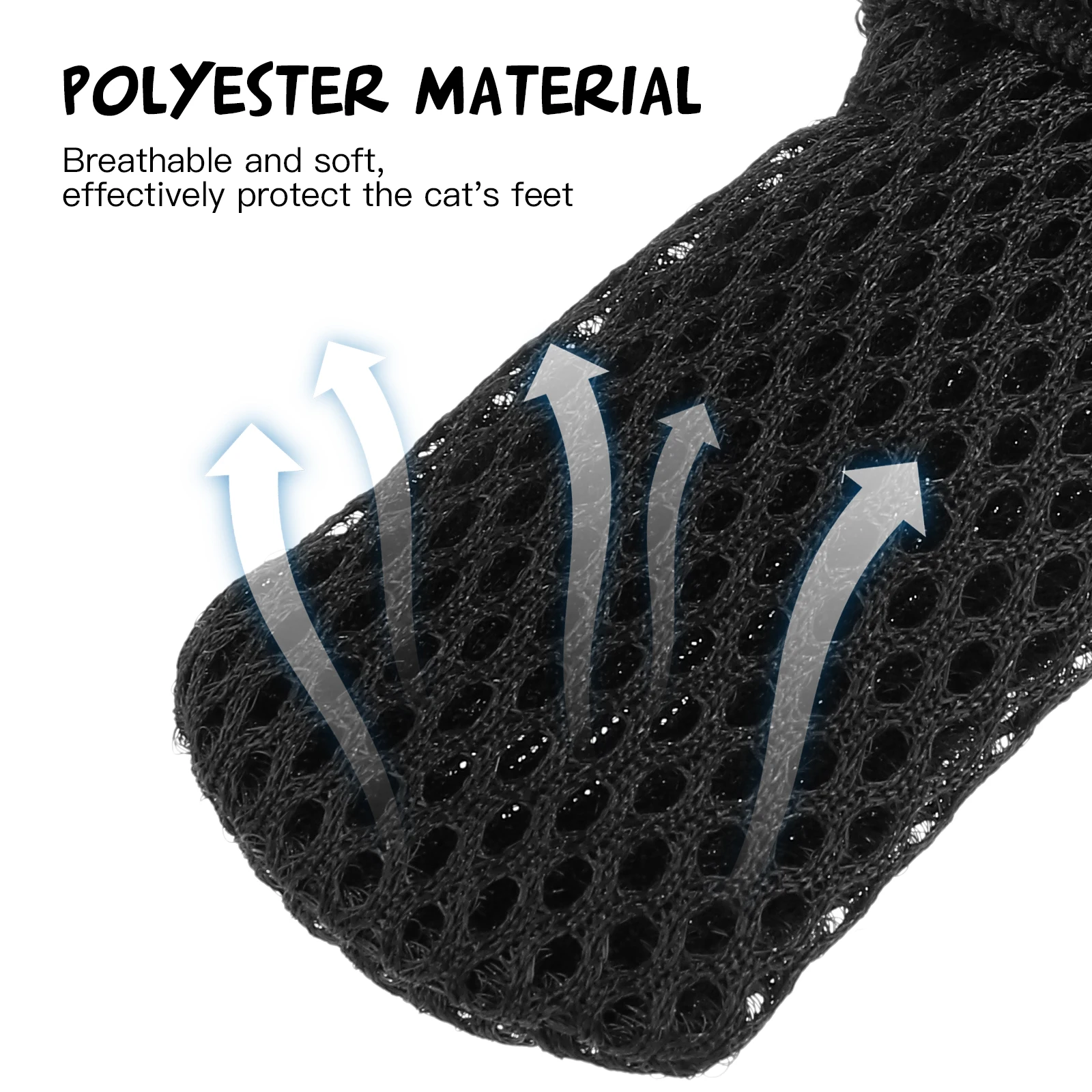 

4pcs Cat Shoes Adjustable Covers Protect Paws Durable Comfortable Easy Wear Pet Supplies Anti Scratch