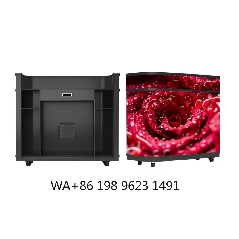 Portable Movable GOB LED Display P1.8 P2.5 High Definition Indoor Front Desk Commercial Advertising Screen
