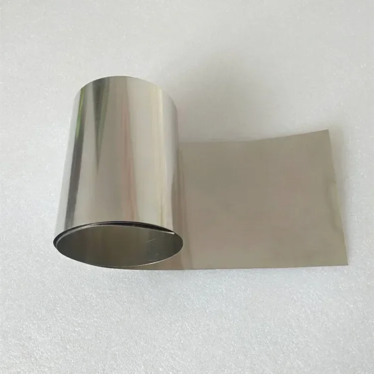 High Purity 0.01mm-1mm Nickel Foil Roll Ni 99.9% for Scientific Research Experiments