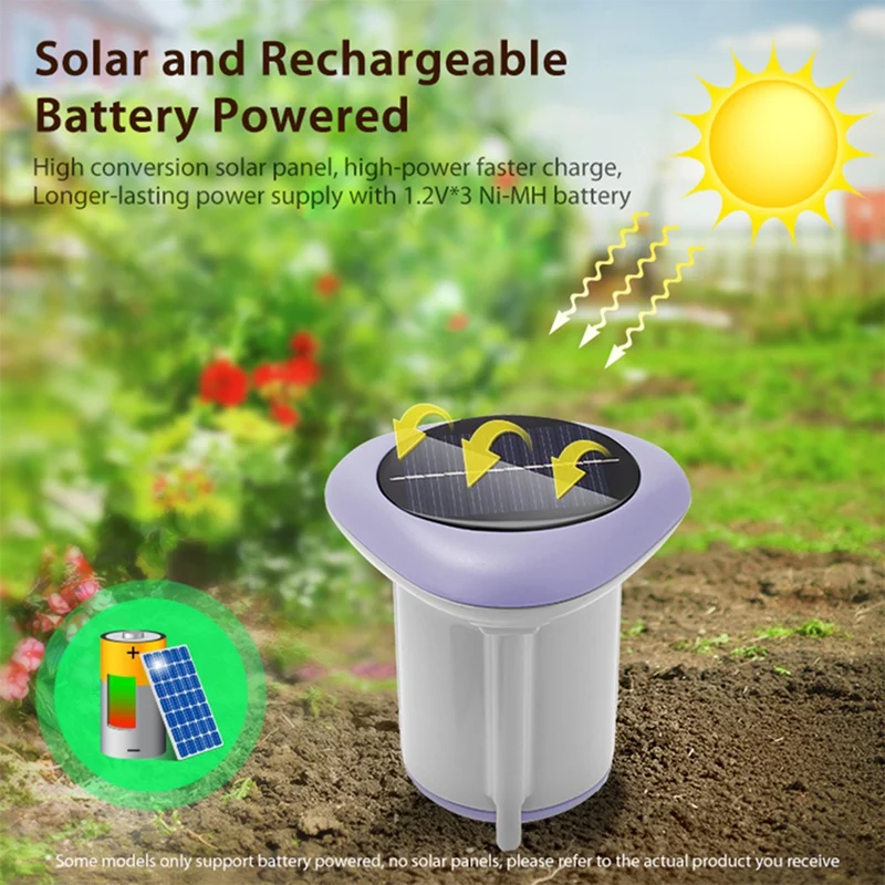 24-Hour Delivery Tuya Smart Zigbee Soil Sensor, Solar Soil Sensor Planting Temperature And Humidity Meter IP66 Wireless Soil Tes