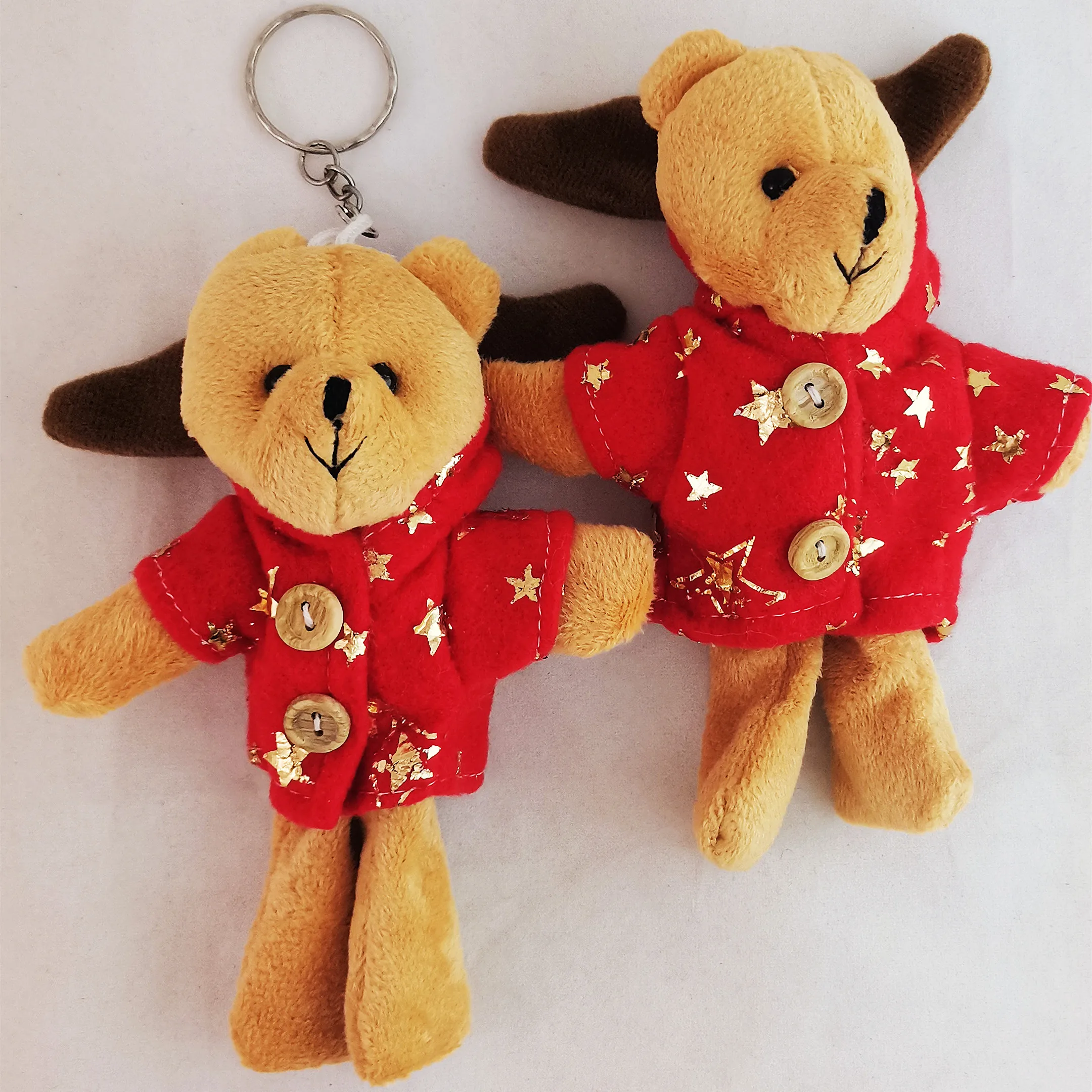 Plush Toys Teddy Bear Toy Christmas Elk Clothes Dolls Ornaments Dol Stuffed Animal Doll New Year Treeshome Trees Decorations