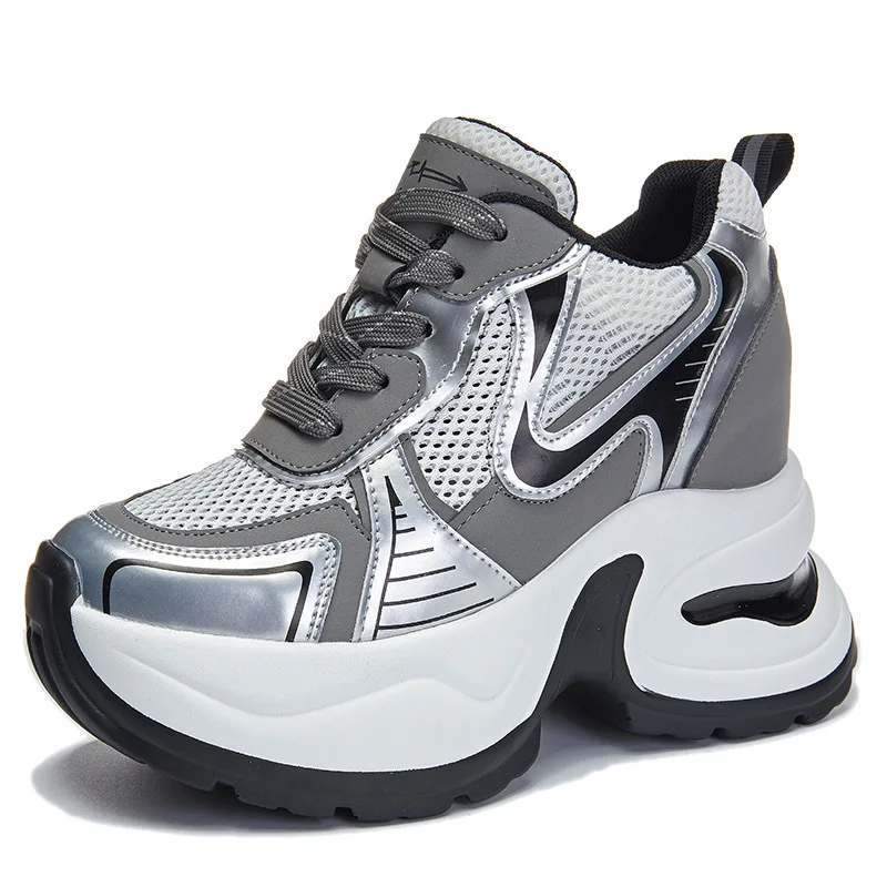 

Удобные лаконичные весенние туфли на плоской подошве с воздушной сеткой 9,5 см в этническом стиле, роскошные резиновые кроссовки на массивной подошве, женские осенние лоферы из синтетической кожи