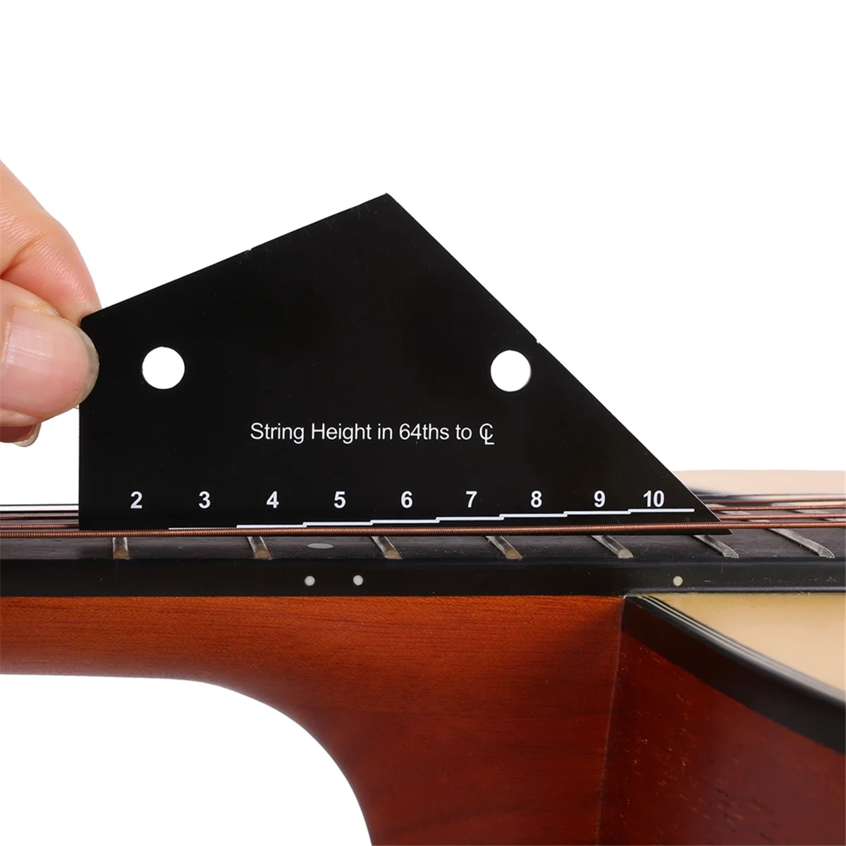 A71P الحنق أداة التسوية الغيتار باس الرقبة الأصابع مسطرة قياس الغيتار الحنق الروك مستوى أداة #6
