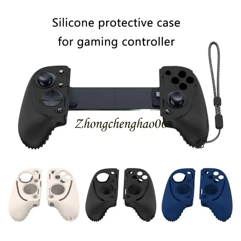 Controller Grip Protective Sleeve for Kishi Grip Case Cover Scratchproof Skin with Lanyard Flexible Cover 601F