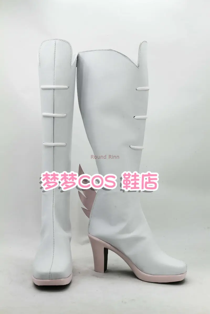 أحذية JP Anime Kill la Kill Jakuzure Nonon التأثيرية أحذية بيضاء من الجلد الصناعي