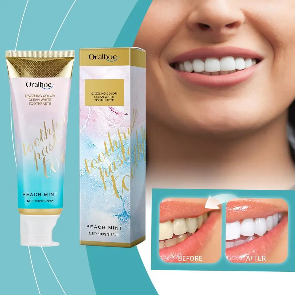 

1pcs 100g Whitening Toothpaste Dental Stains Removing Prevent Bad Breath Oral Cleaning Refreshing Reduces Plaque Toothpaste
