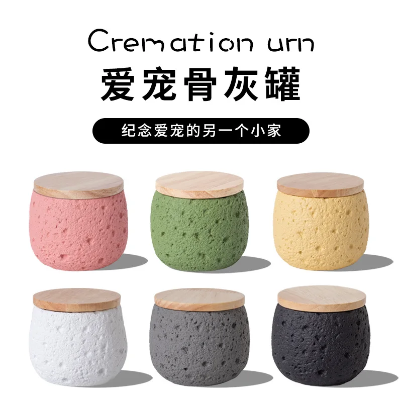 

Pet ash urn, cat dog death cremation jar, commemorative supplies, moisture-proof pet funeral supplies