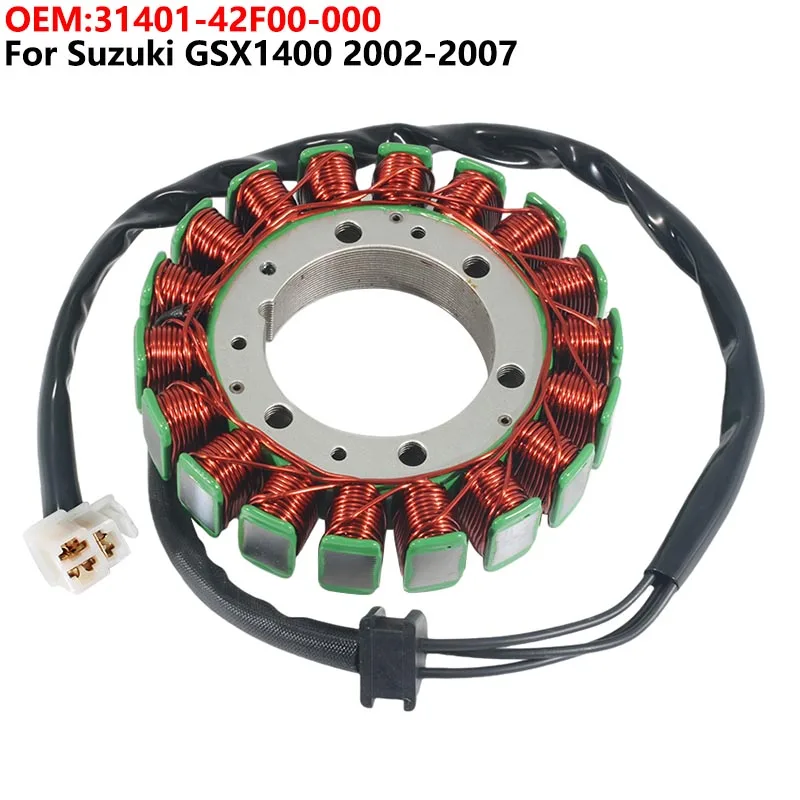 

Motorcycle ignition coil engine stator for Suzuki GSX1400 GSX 1400 2002-2007 31401-42F00-000