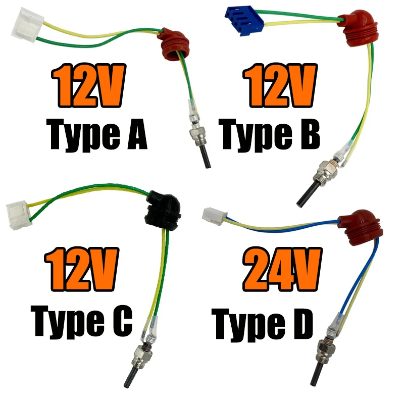 

12V/24V Auto Air Diesel Parking Heater Glow Plug Candle Cerami Pin Wrench For Eberspacher Webasto Heater Glow Candle Truck Boat