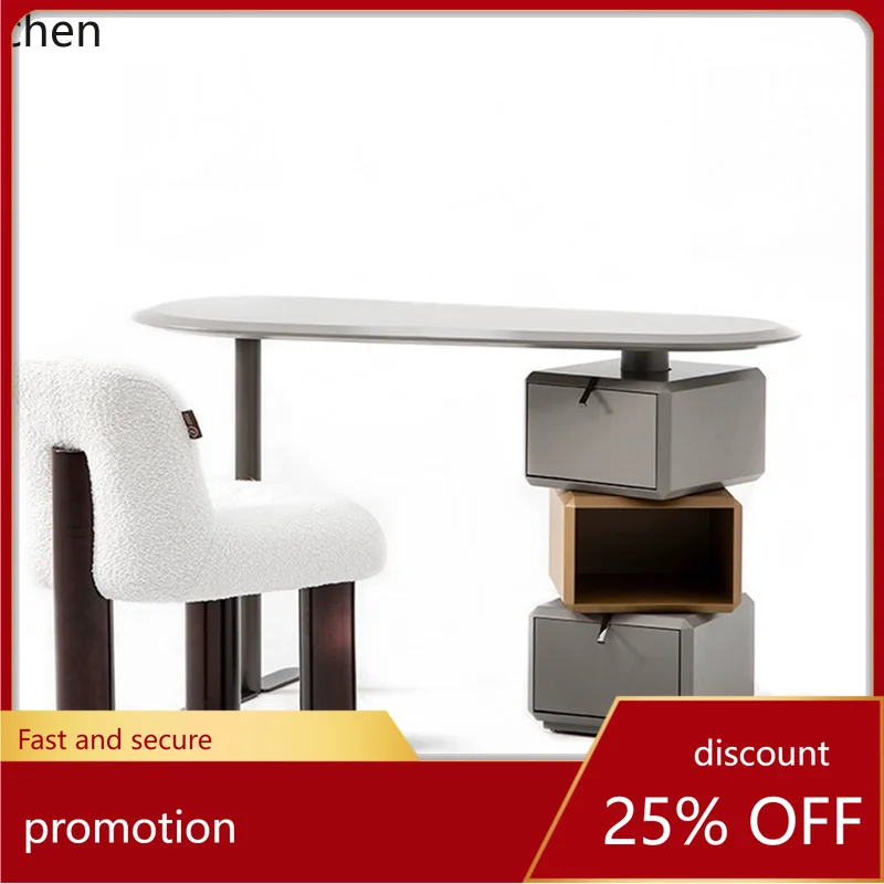 

ZML minimalist solid wood desk writing desk simple storage small apartment home decor