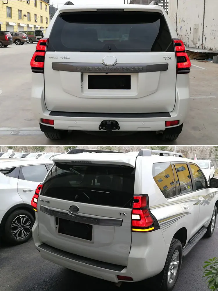 

Светодиодные задние задние фонари для LAND CRUISER PRADO LC150 GRJ 150 2009-2016 RL + тормоз + парк + сигнальные фонари, автомобильные аксессуары