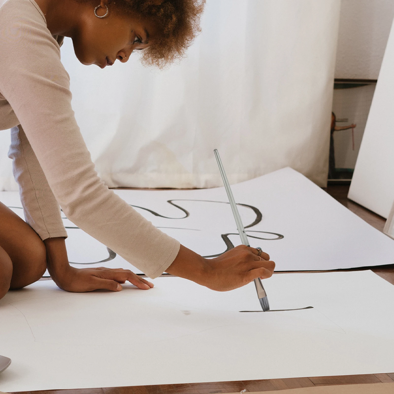 

1Set Premium Artist Paint Brushes Watercolor Oil Acrylic Drawing Portable Practical Longlasting Professional Supplies