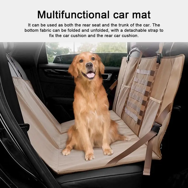 Back Seat Extender For Dog Backseat Cover For Small To Medium Pets And Puppies Waterproof Pet Travel Dog Carrier Seat Protector