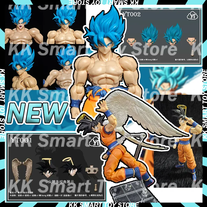 

Новый Yt Yt001 Yt002dragon Ball Z Shf Super Saiyan Angel Son Goku Goodbye Headsculpts Аксессуары Аниме Фигурки Подарки Игрушки