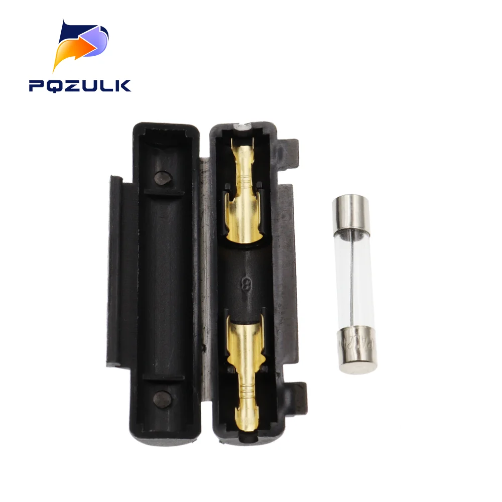 10Set 6X30MM Glass Fuse Holder With 250V 0.5A 1A 1.5A 2A 3A 3.15A 4-30A 6*30MM Fuse Socket Flip shell Black/White Flip Type