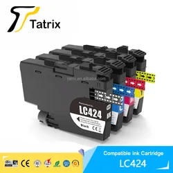 Tatrix Premium LC424 LC424BK LC424C LC424M LC424Y Color Compatible Printer Ink Cartridge for Brother DCP-J1200DW