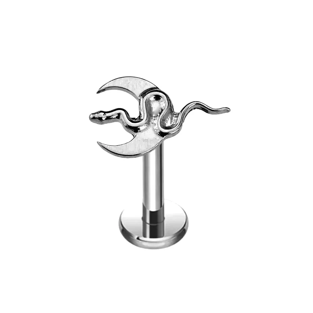 Titanium Snake Bee Drop Butterfly Labret Piercing Earring