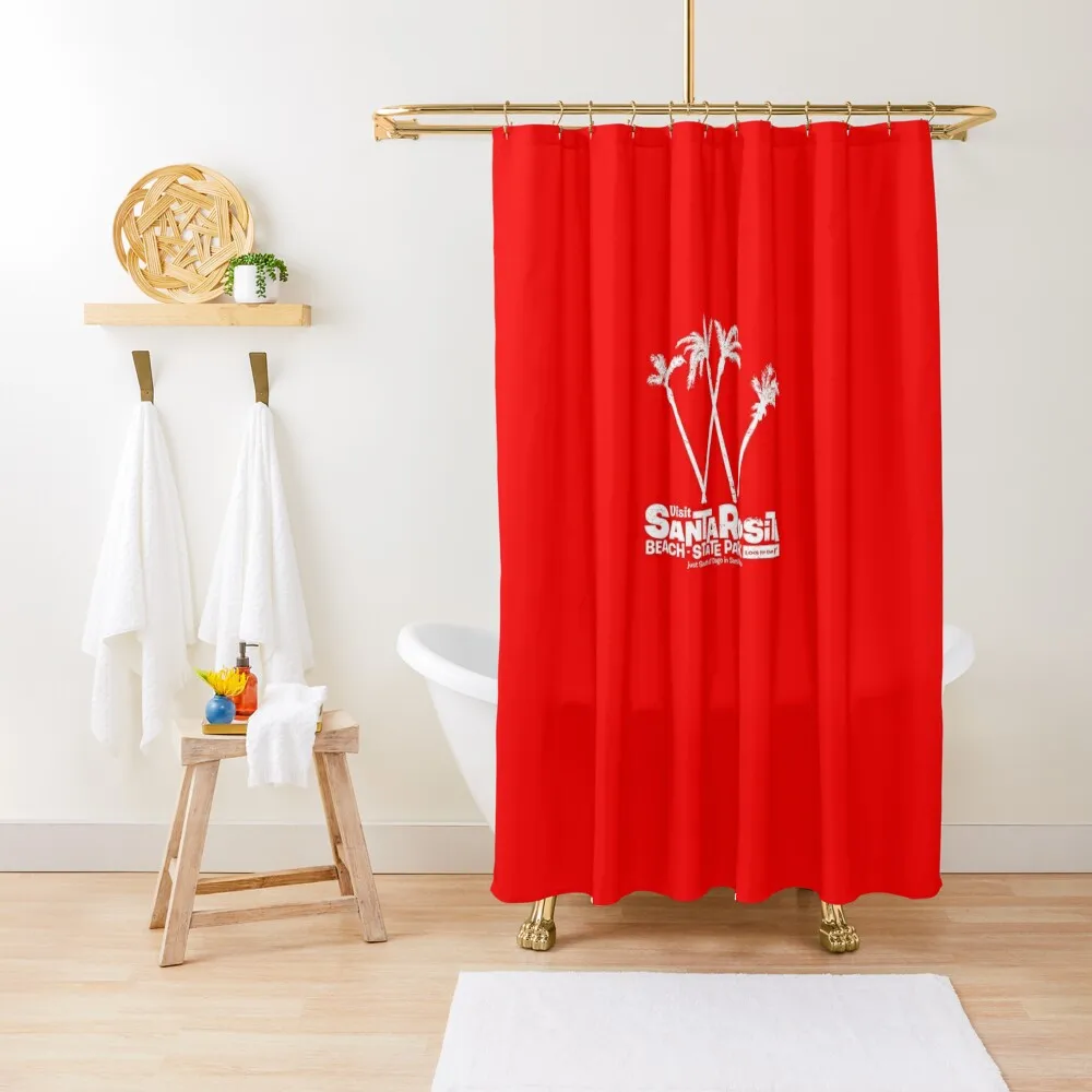 Santa Rosita Beach State Park Shower Curtain Waterproof Fabric Bathroom Window Anti-Mold Waterproof Shower Curtain