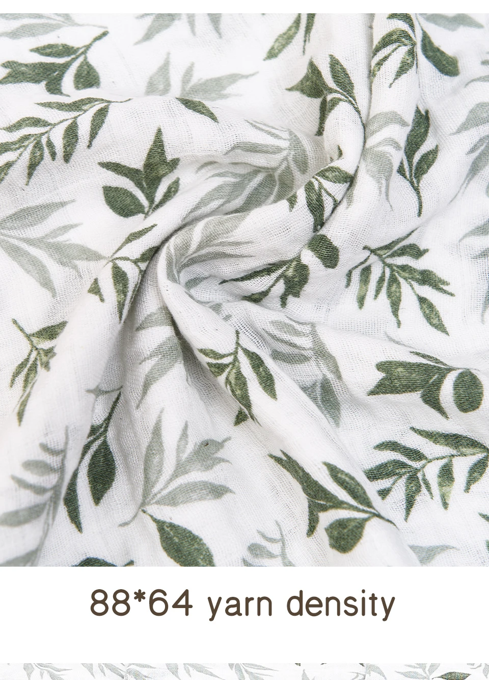 100% Cotton 120*110cm 2 Layers Newborn Baby Bath Towel Wrap Muslin Swaddle Blankets