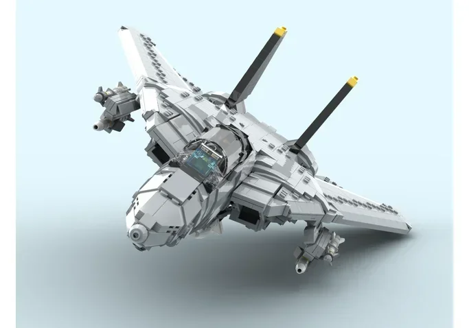 Military Series Moc Building Blocks F 14D Super Tomcat Model Technology Aircraft Bricks DIY Assembly Fighter Toy For