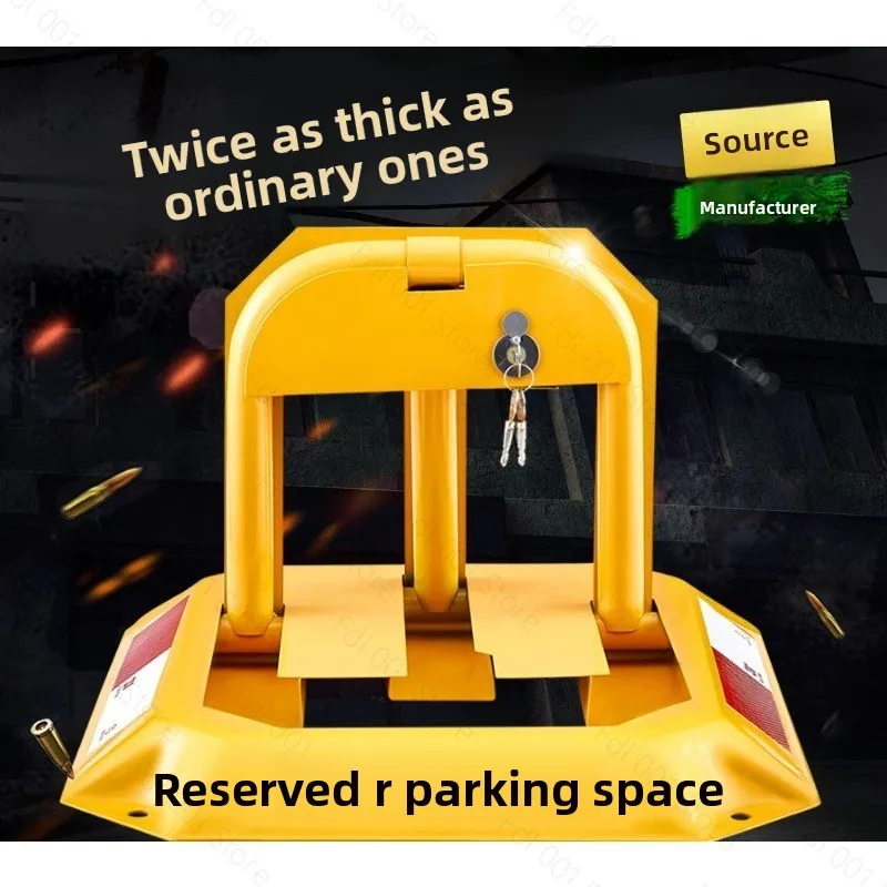 Heavy Duty Manual Parking Lot Lock Octagonal Anti Collision No Drilling