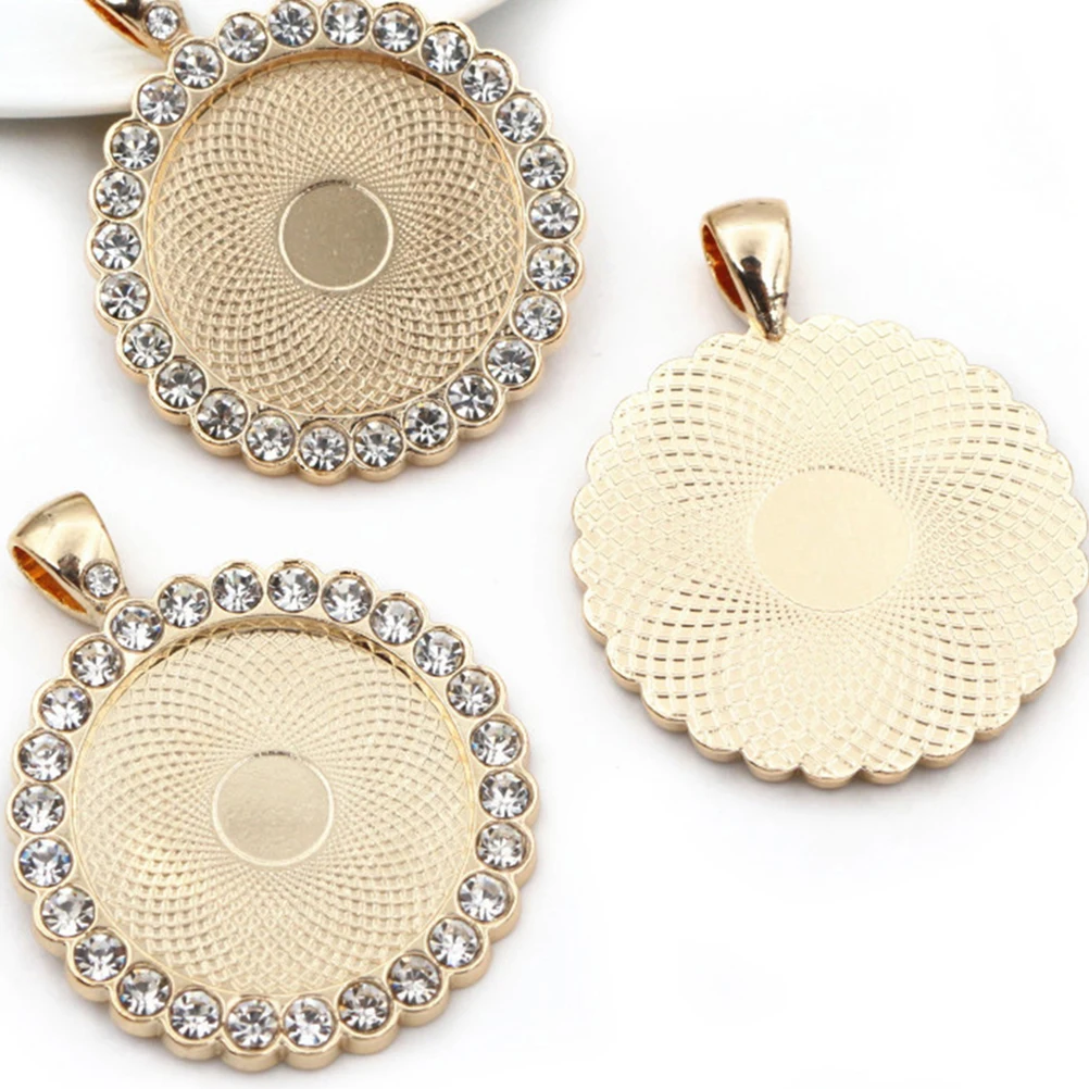 

10Pcs 25mm Pendant Cup Tray Trays Frame Making Base DIY Jewrring Bezels For Jewelry Making Mount Round Diy Project