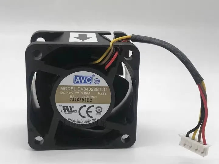 

Free shipping original DV04028B12U 4CM 4028 12V 0.66A PWM temperature control server fan
