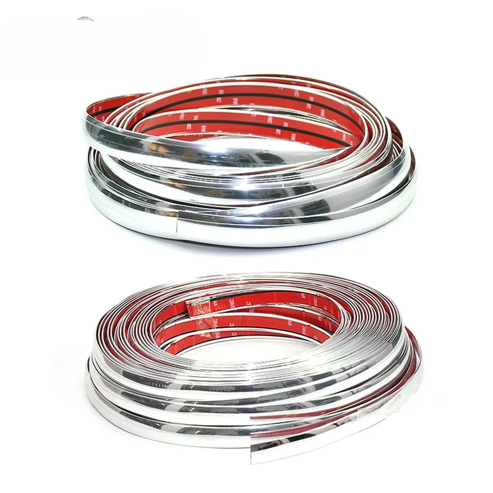 

Car Styling Auto Self Adhesive Side Door Chrome Strip Moulding Decoration Bumper Grilles Protector Trim Tape Car Accessories