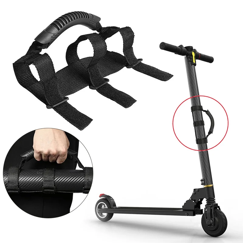 

B72A Scooter Carry Handle Portable Hand Carrying Handle Straps Handles Bandage For M365/MAX G30 Scooter Universal, Durable Black