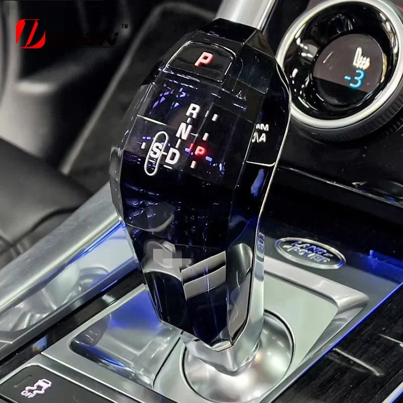 Custom for Range Rover Discovery Sport  Jaguar XEL E-pace LED Gear Shift Knob Crystal Handles Lever Stick Head