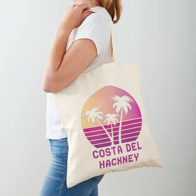 

Costa Del Hackney London Funny East London Design Tote Bag shopper bag woman tote bag men Eco tote canvas