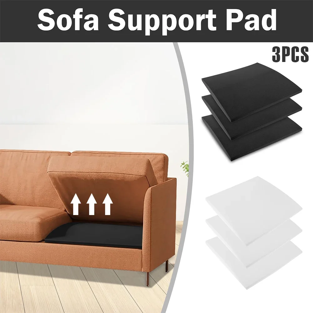 

3Pcs Couch Cushion Support High Density Sponge Under Cushion Sag Repair Pad Comfortable Sofa Cushion Support Furniture Accessory