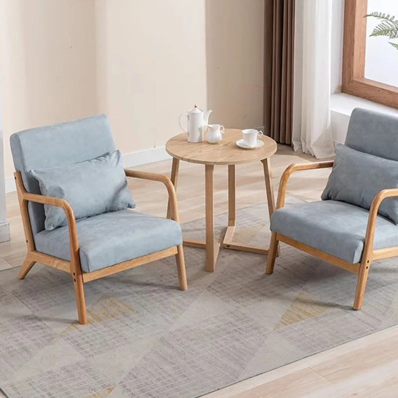 Indywidualne japońskie krzesła do salonu Moda Minimalistyczny Elegancki fotel Krzesła Salon Comfy Fauteuil Salon Meble pokojowe