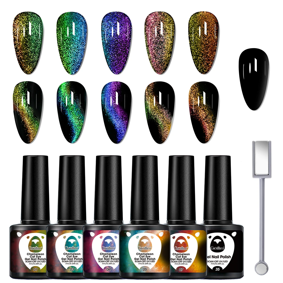 6Pcs Reflective Cat…