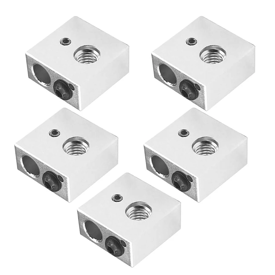 1/5pcs Aluminum Heater Block Specialized for MK7 MK8 Makerbot Reprap 3D Printer Extruder Kit