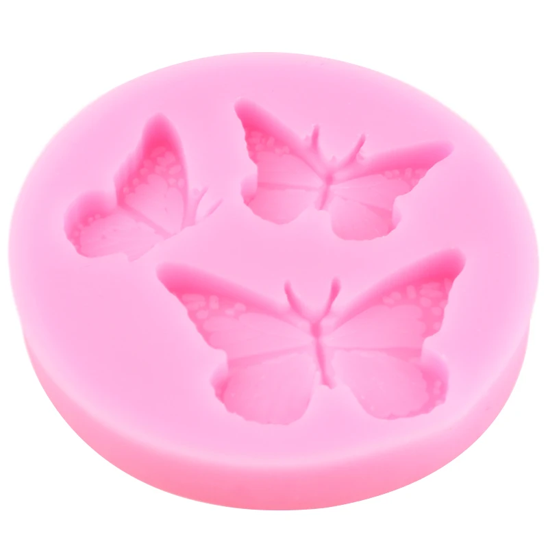 Butterfly Silicone Molds Mini Butterfly Fondant Mold DIY Chocolate Candy Resin Clay Mould Cupcake Topper Cake Decoration Moulds