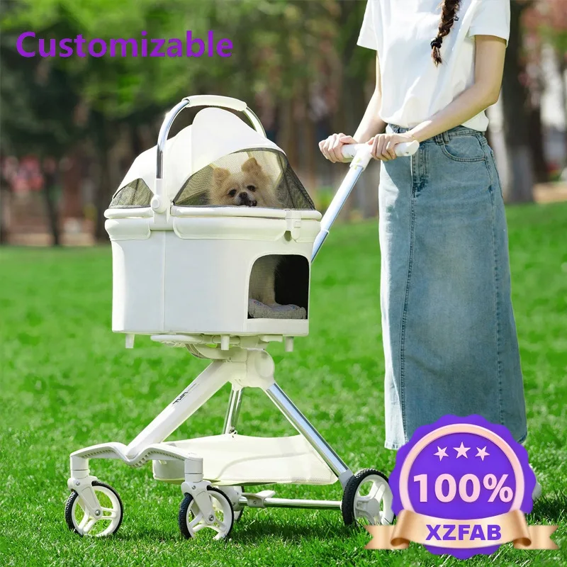 Factory Direct 2026 Hot-selling In Japan And South Korea, Fashionable Pet Dog Walker, Large Space, Cat Cart, Going Out Activitie
