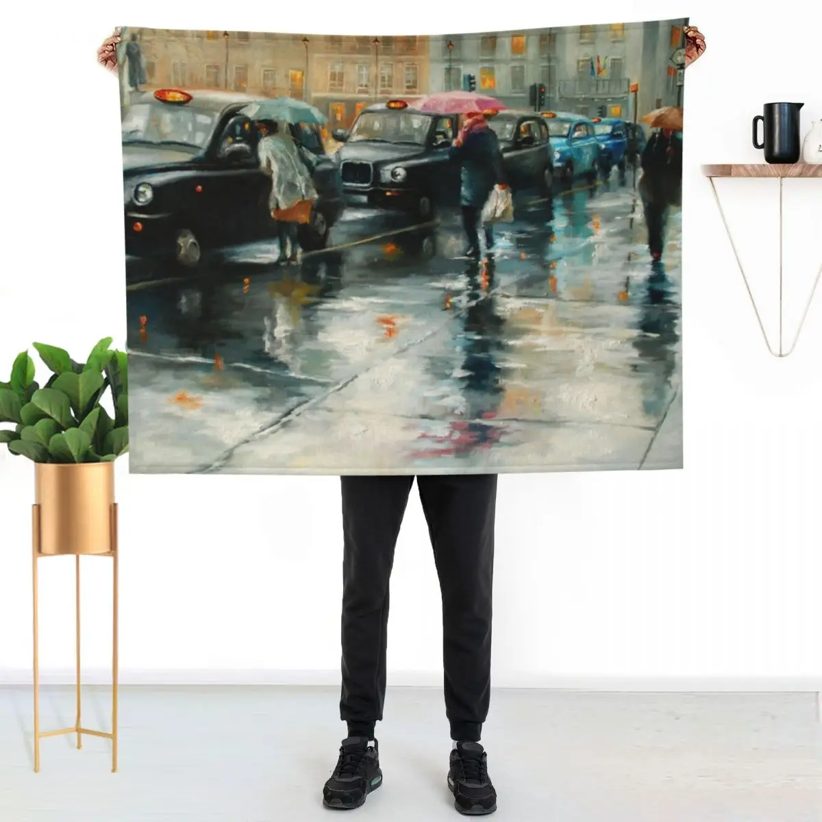 Cavendish Square Throw Blanket Flannel Fabric Baby Cute For Decorative Sofa heavy to sleep Decorative Sofas Blankets