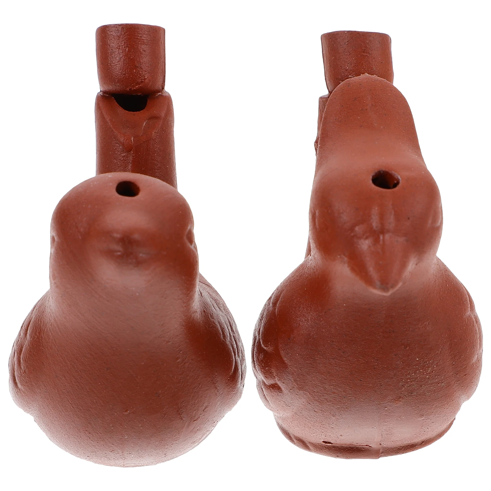 2 قطعة صافرة في الهواء الطلق الإبداعية على شكل طائر الأدوات الخزفية الموسيقى صافرة لدعوة الاتجاه في البرية