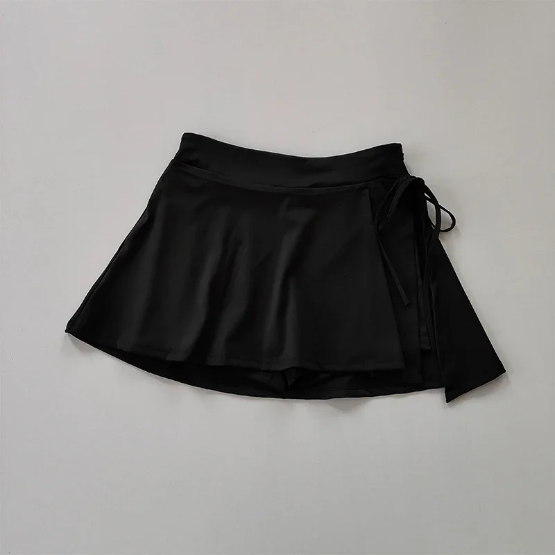 Mini jupes élastiques taille haute A-Line pour femmes, micro jupe de tennis, style coréen, violet, noir, sexy, décontracté, mode, été, 2024