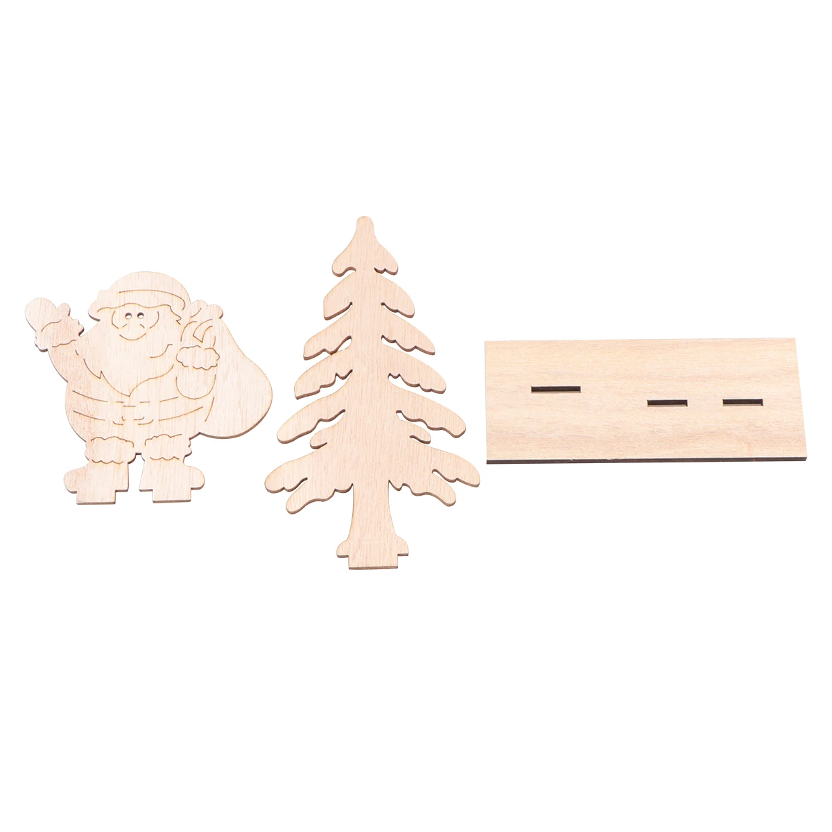 

Wooden Santa Claus Christmas Decorations Handcrafted Party Favors Kids Gifts Teachers Neighbors Students Festival Home Party