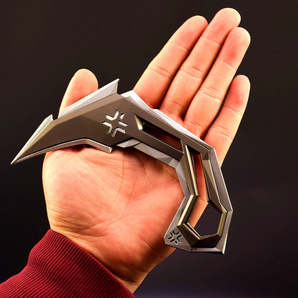 16 centimetri Valorant VCT Artiglio Coltello Gioco Arma Melee Farfalla Coltello Periferiche In Lega di Metallo Modello Portachiavi per I Ragazzi Regalo Giocattoli Per Bambini