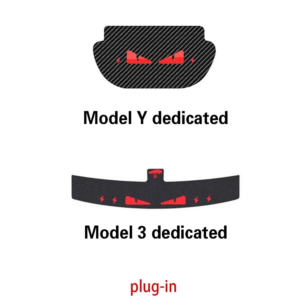 1 pz adesivi per Auto Top fanale posteriore emblema per adesivi Tesla Y Auto montato luce freno scheda di proiezione decalcomania per Tesla Model 3