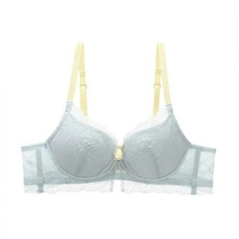YANFENPRO Delicate Lace Lingerie Set Women Wireless Push‑Up Bralette Side Breast Support Anti‑Sagging All‑Day Comfort Underwear