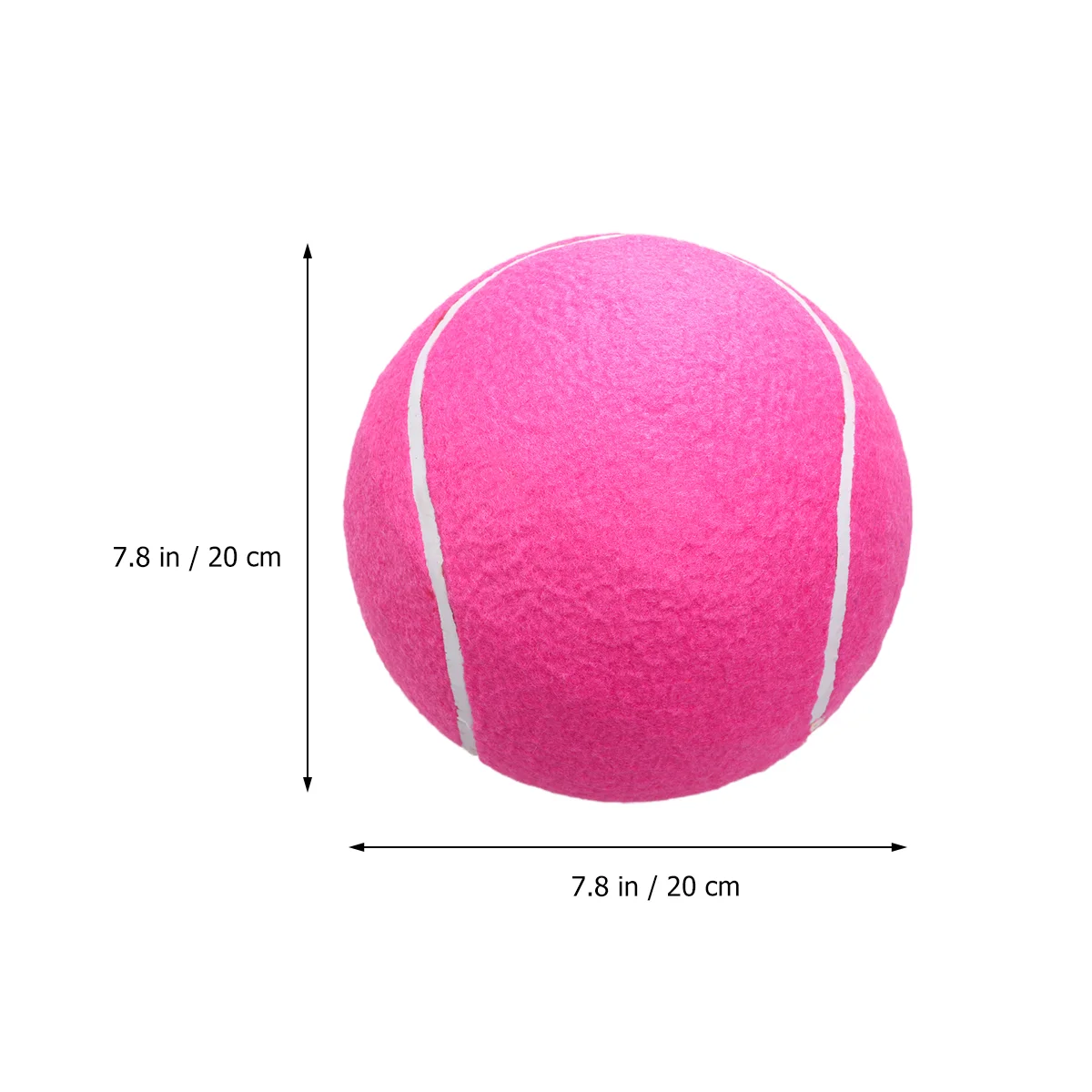 Pelota de franela inflable de 20cm para niños, pelota de tenis de gran firma, pelota de tenis para deportes al aire libre, 1 ud.