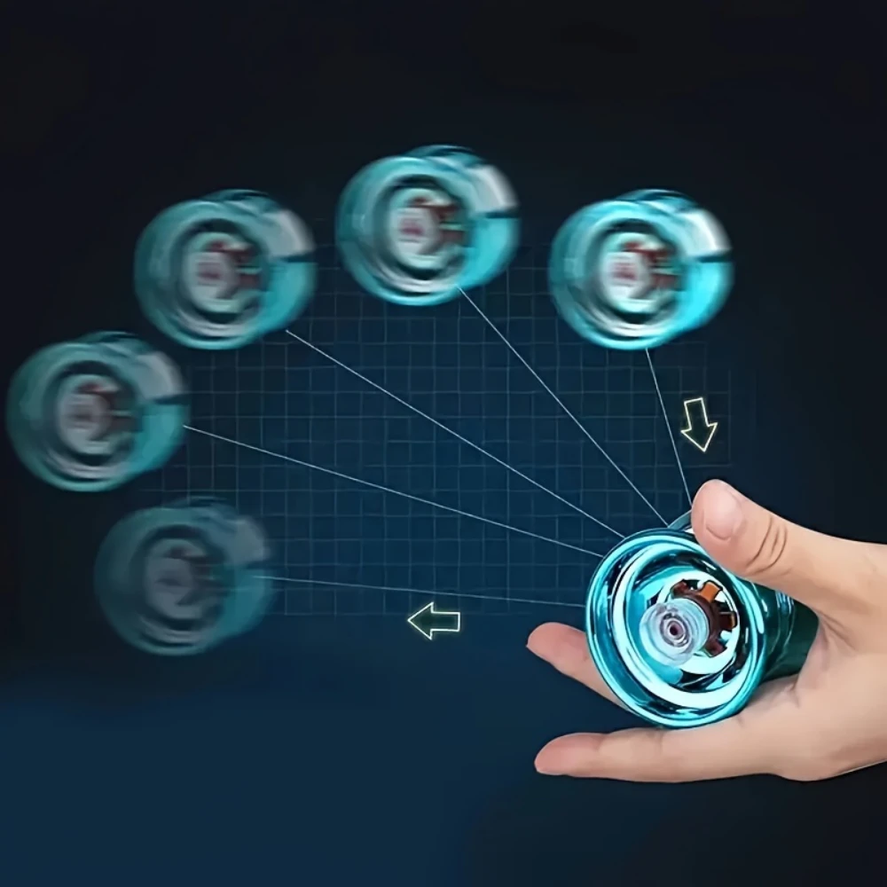 Professional Yoyo - High-Speed Metal Spinner with Cnc Top & Finger Guard for Competitive Play, Mixed Colors, Cover