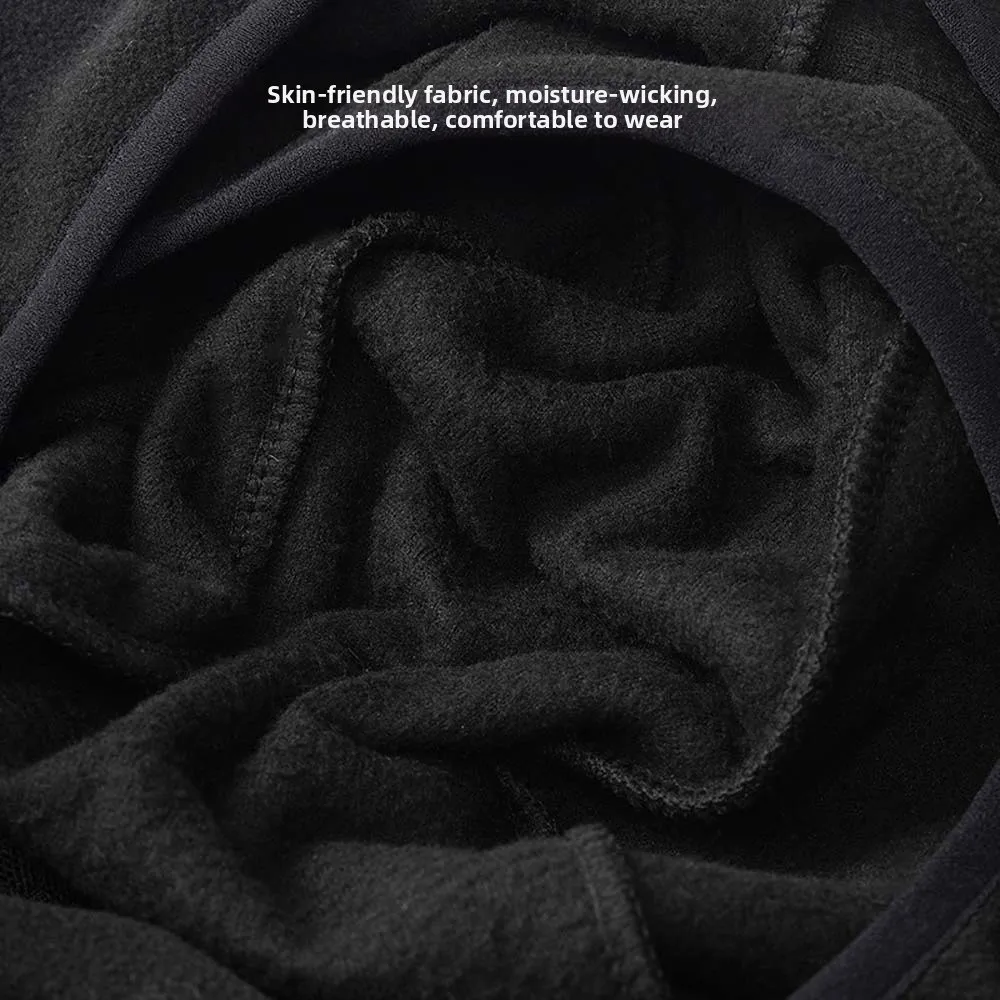 Fleece Lined Fleece Balaclava Breathable Mesh Lightweight Winter Cycling Hat Full Coverage Stretch Fit Thermal Neck Warmer