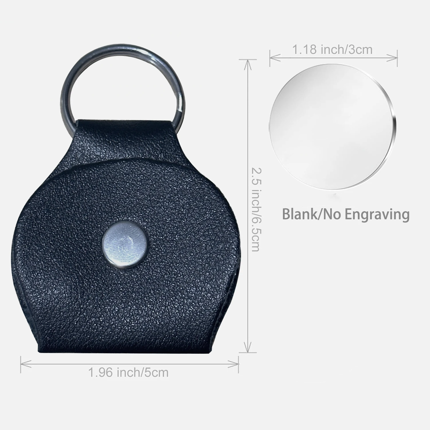 Pocket hug blank/unmarked coins and PU leather pick bag combination material