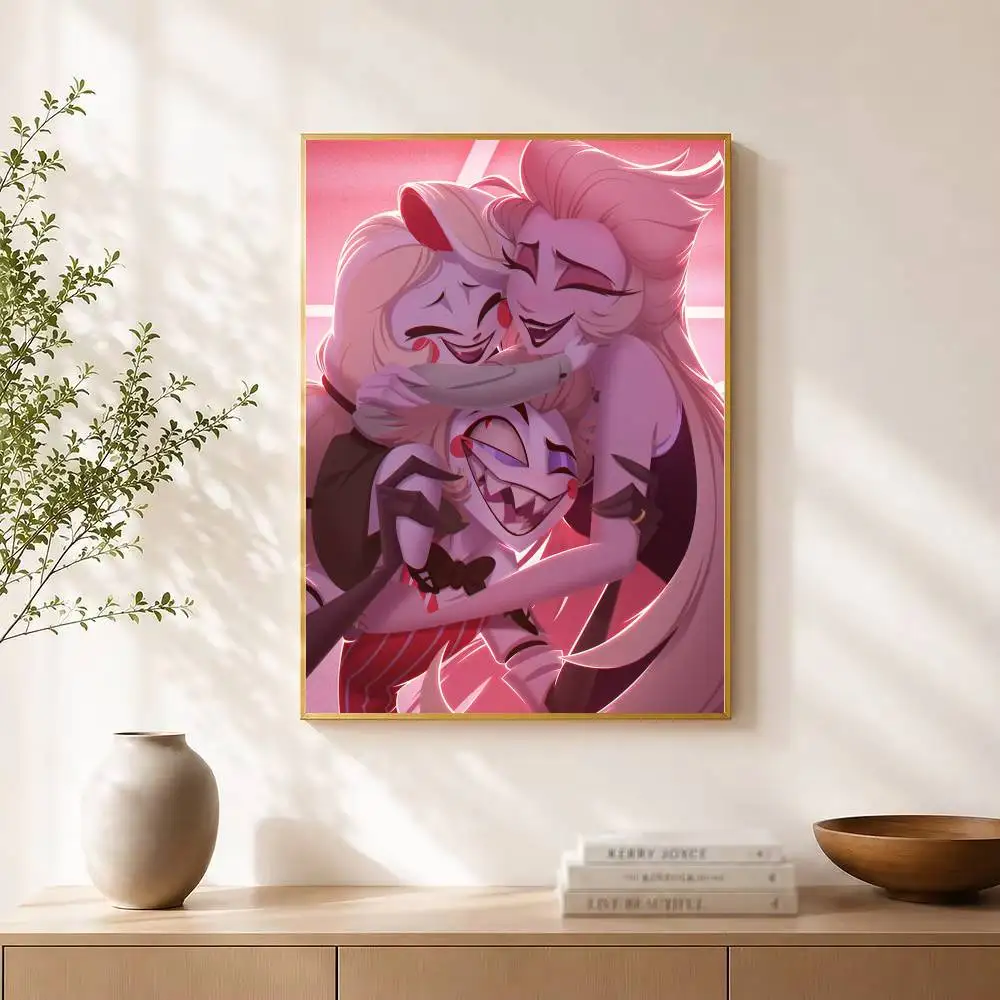 Angel Dust H-Hazbin H-Hotel Poster High Quality Dorm Living Room Aesthetic Wall Decoration Painting Stickers Gift