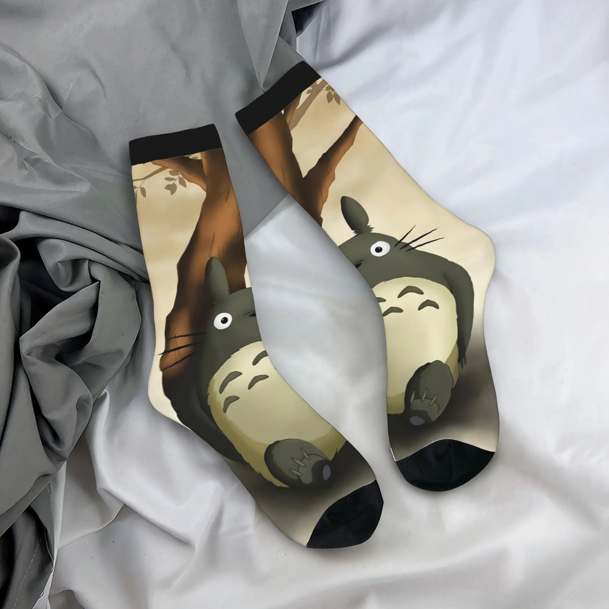 

Winter Warm Cool Women Men Totoro-Miyazaki Anime Socks Non-slip Skateboard Socks